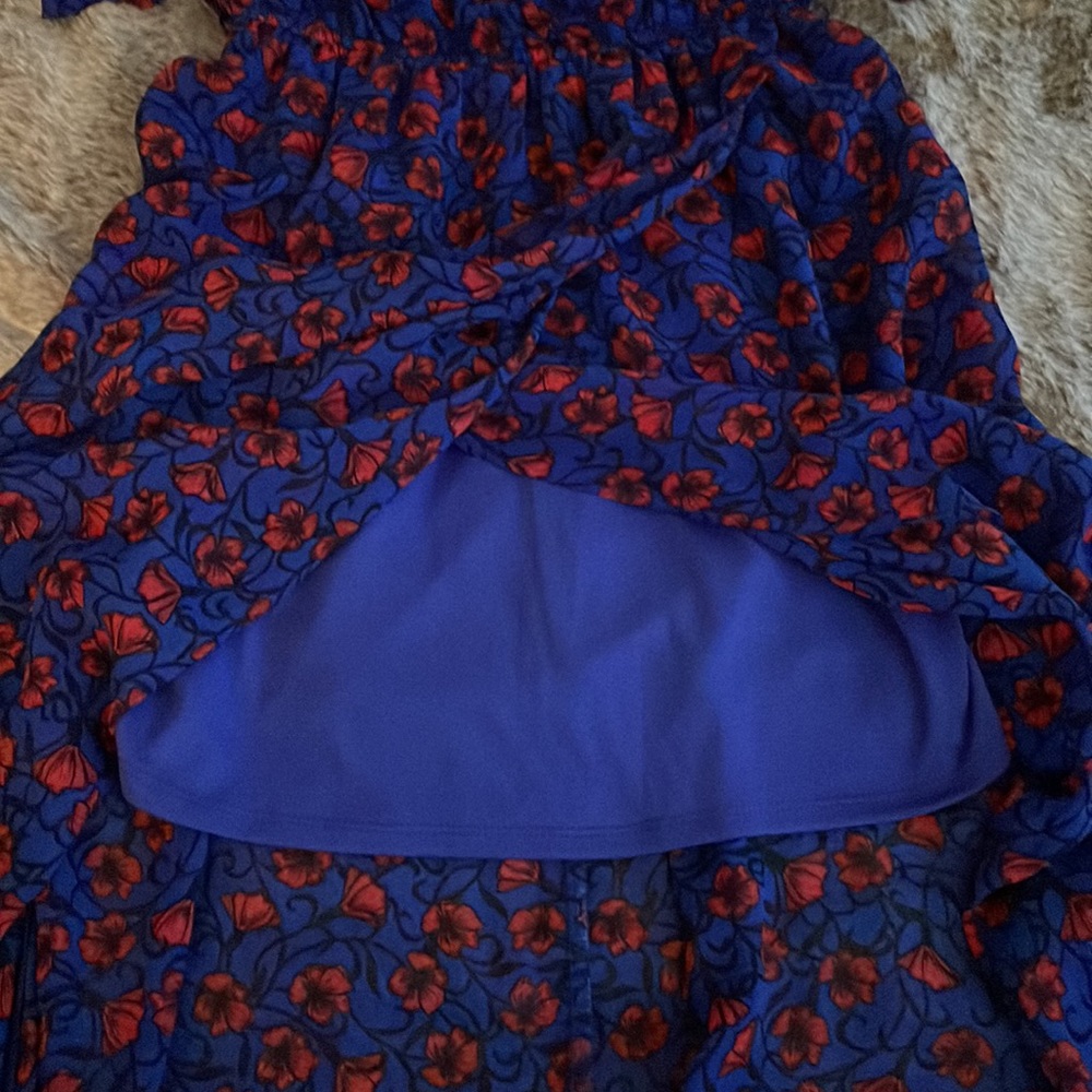 Disney Snow White Short Sleeve Floral Print High/Low Dress Small - Picture 7 of 12